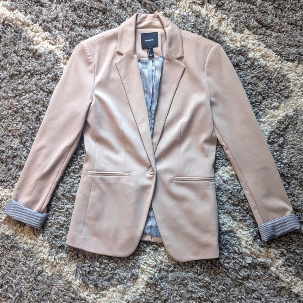 Forever 21 Tan Blazer Size S